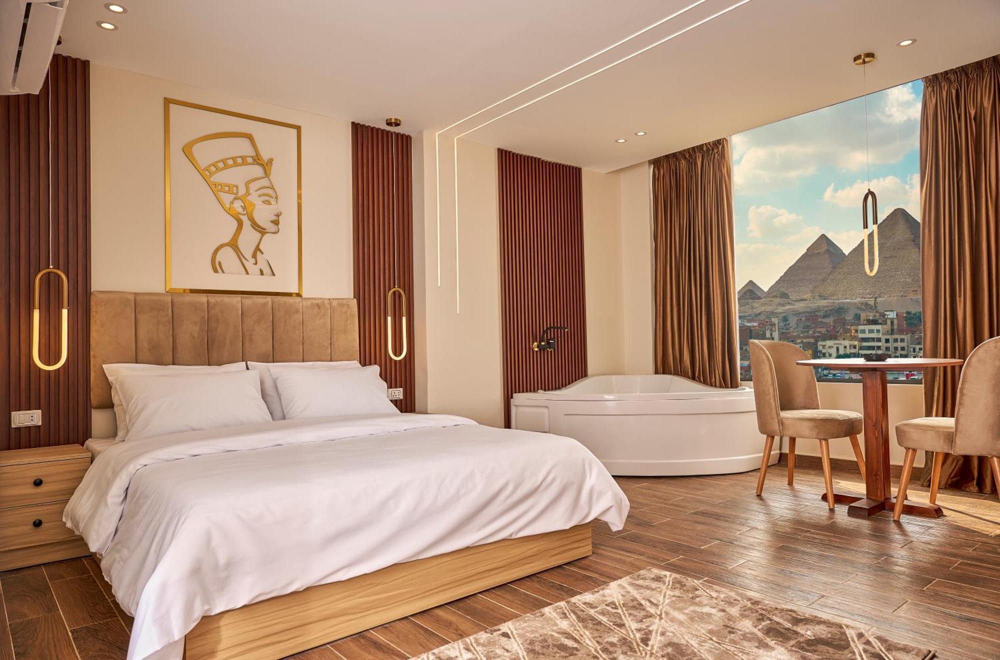 Rotana Pyramids View Vandrarhem Nazlet el-Sîsi Exteriör bild